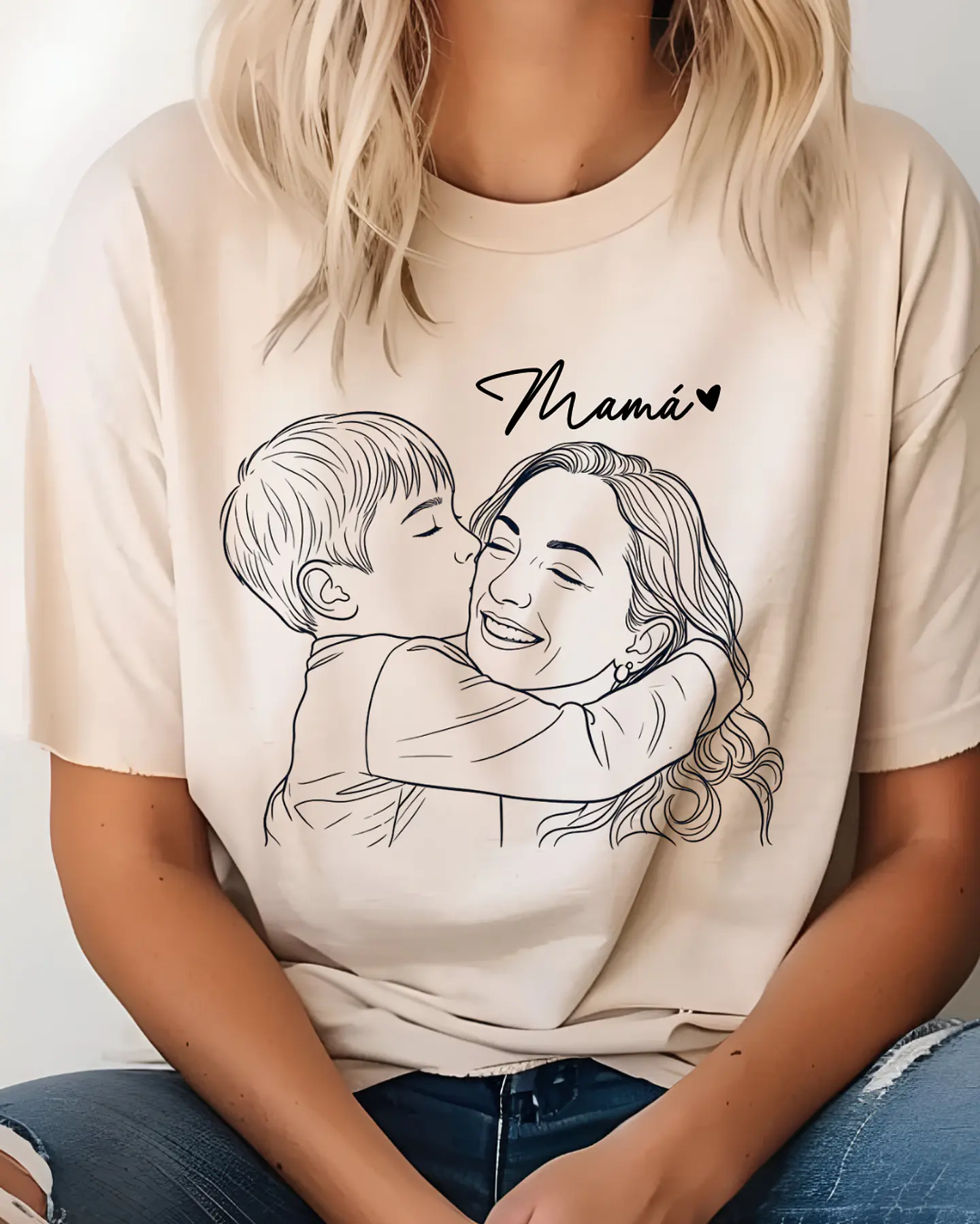 Polera Personalizada con Ilustración para Mamá 3