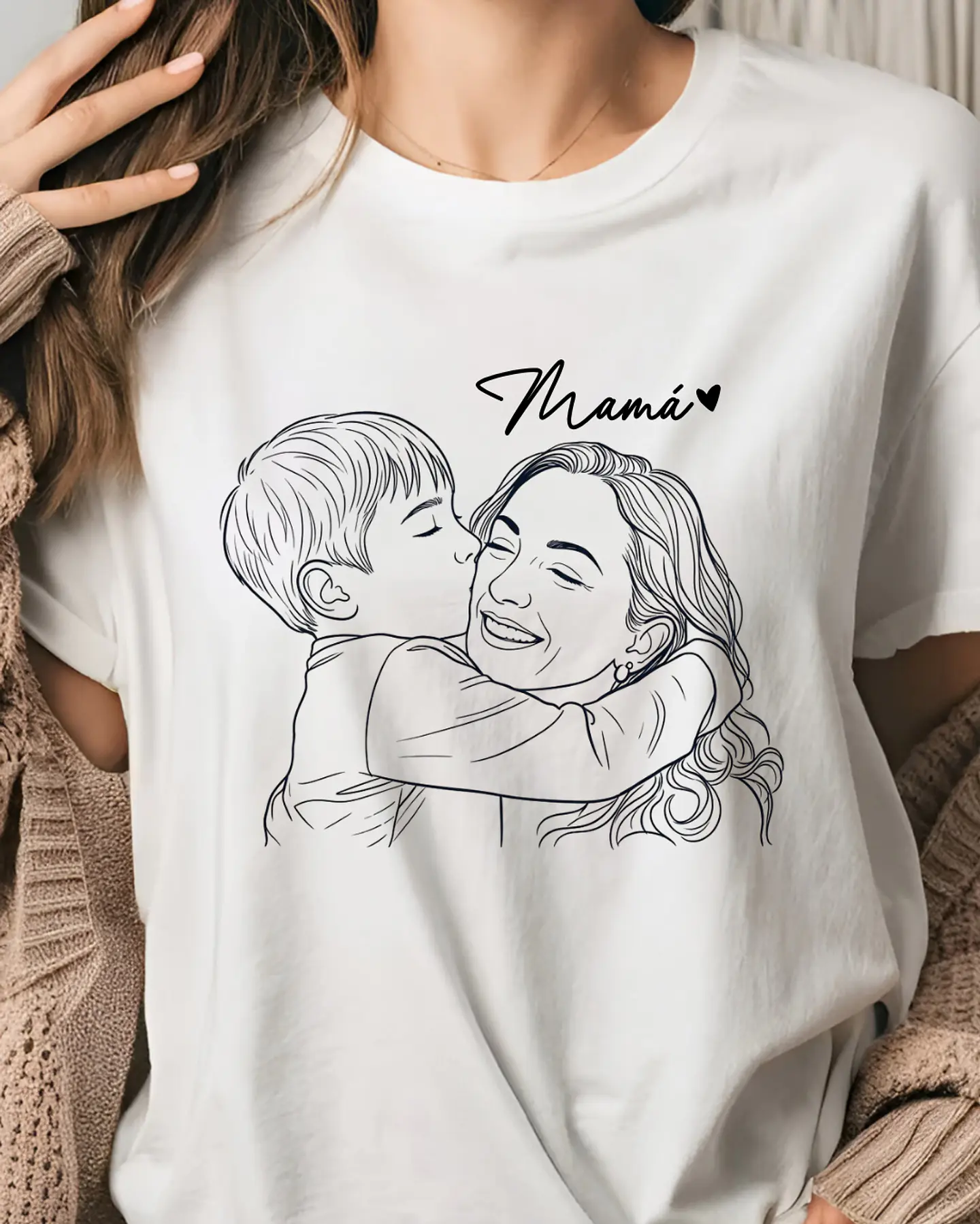 Polera Personalizada con Ilustración para Mamá 4