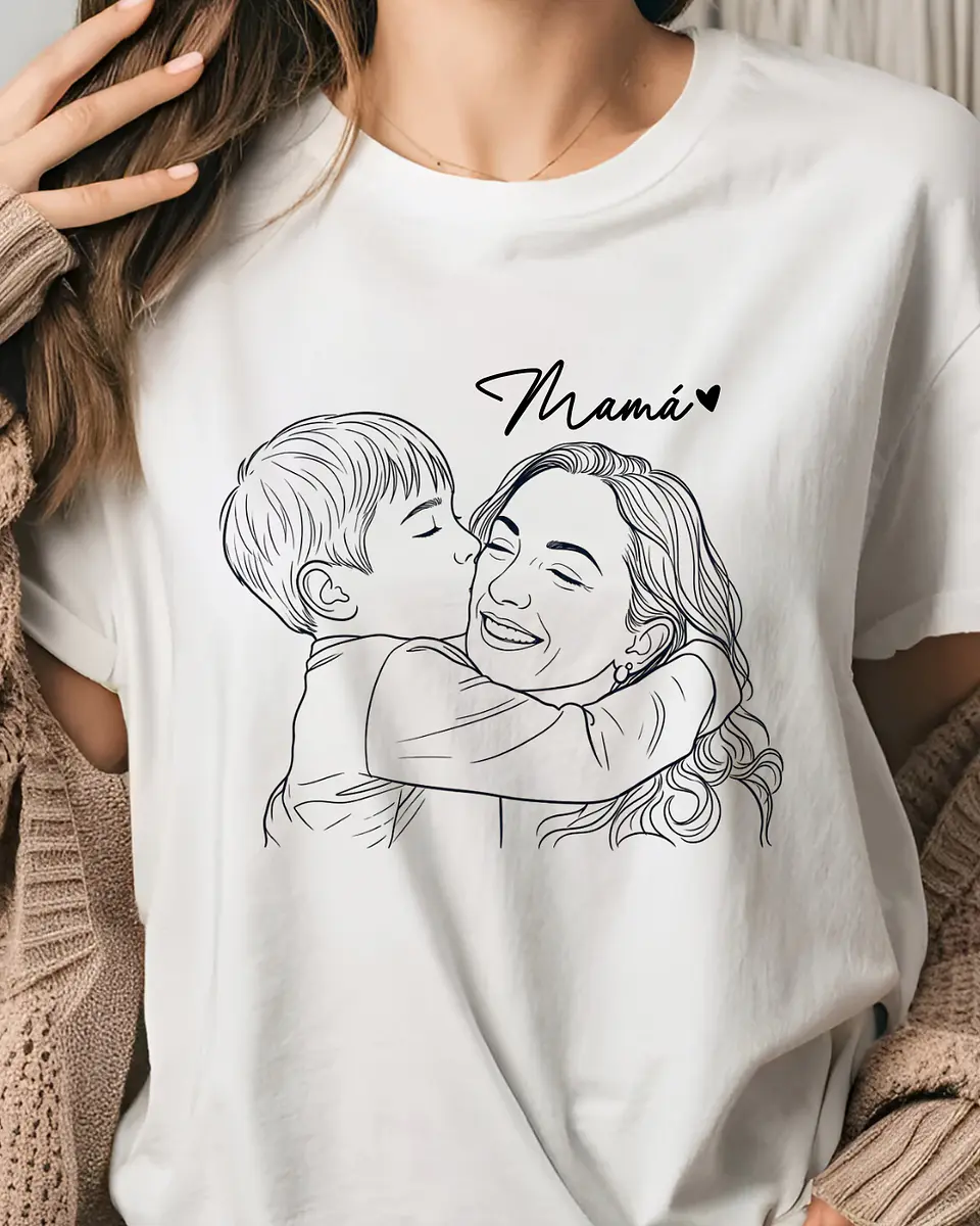Polera Personalizada con Ilustración para Mamá 4