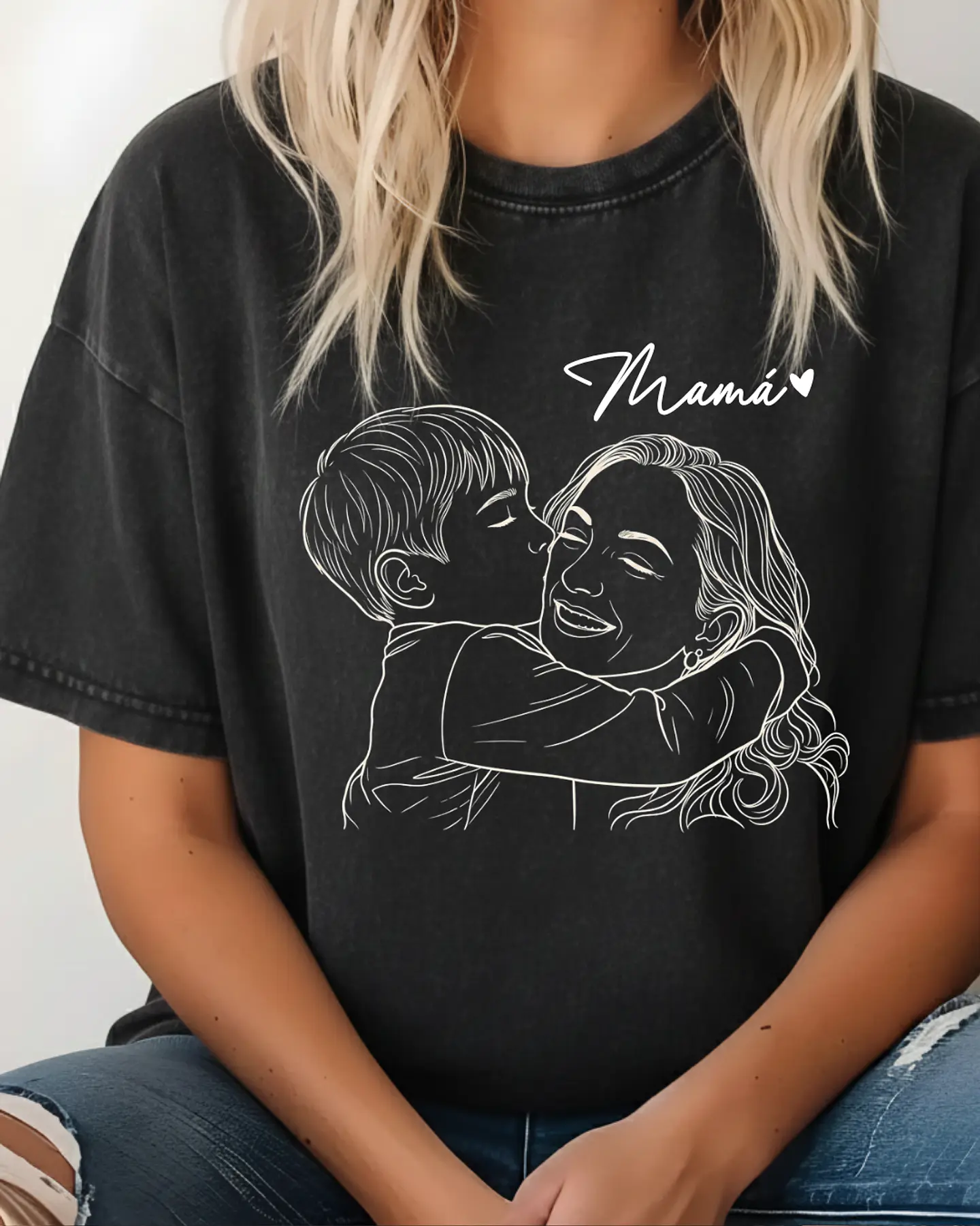 Polera Personalizada con Ilustración para Mamá 5