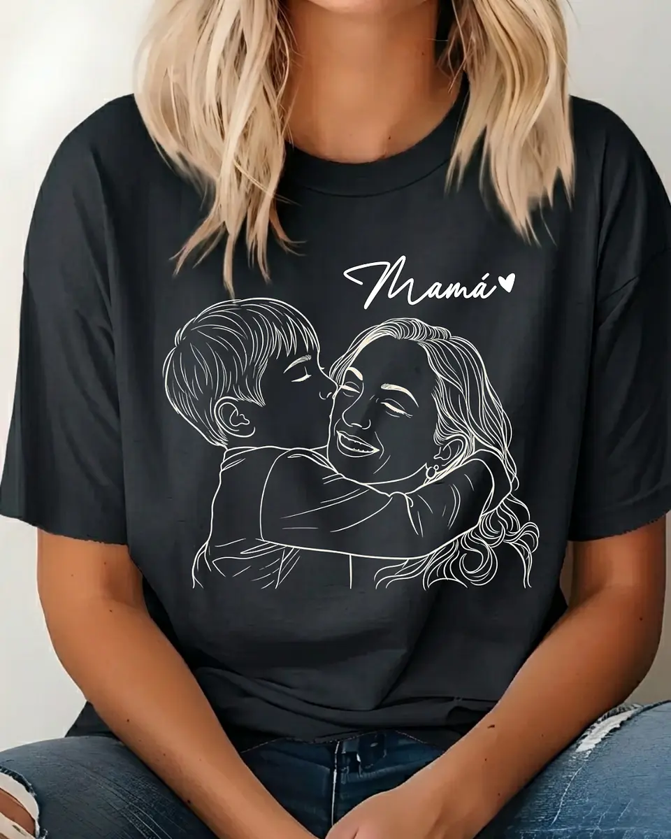 Polera Personalizada con Ilustración para Mamá 6