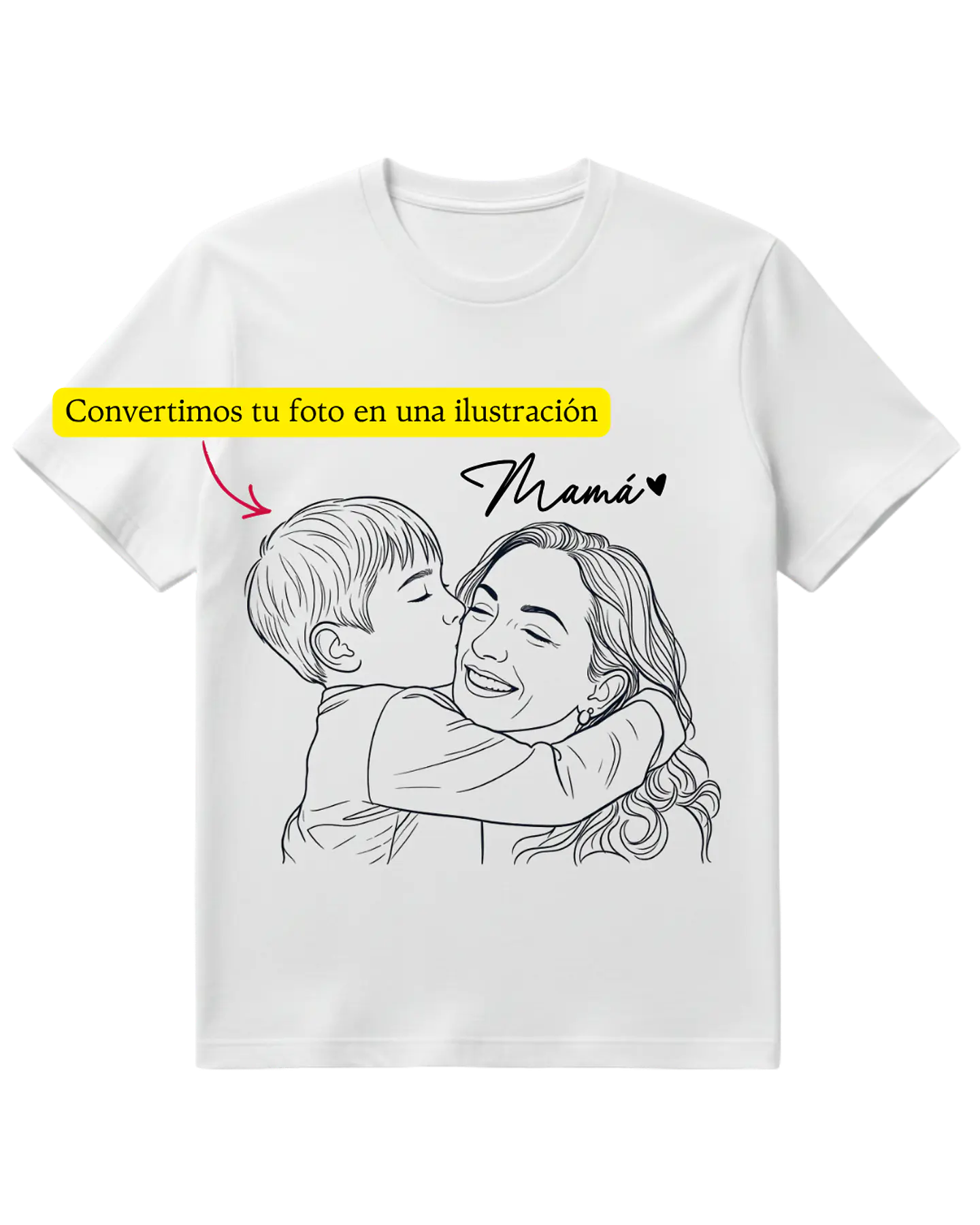 Polera Personalizada con Ilustración para Mamá 2
