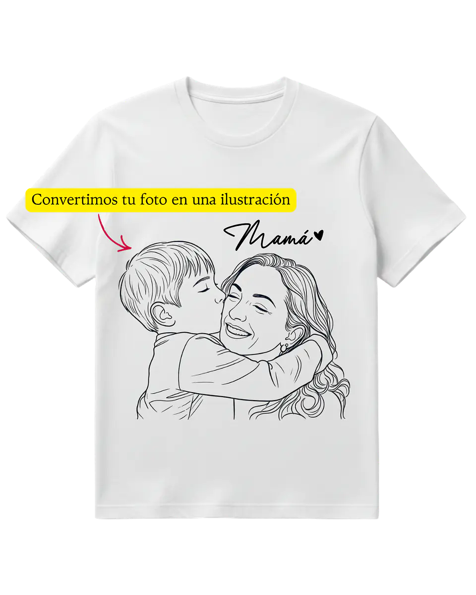 Polera Personalizada con Ilustración para Mamá 2