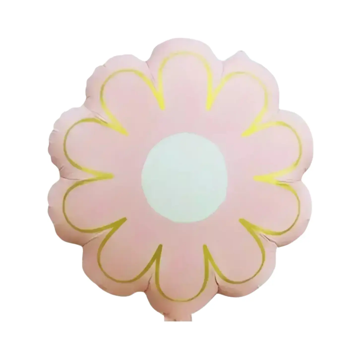 Globo Metálico Flor Rosada con Helio 1