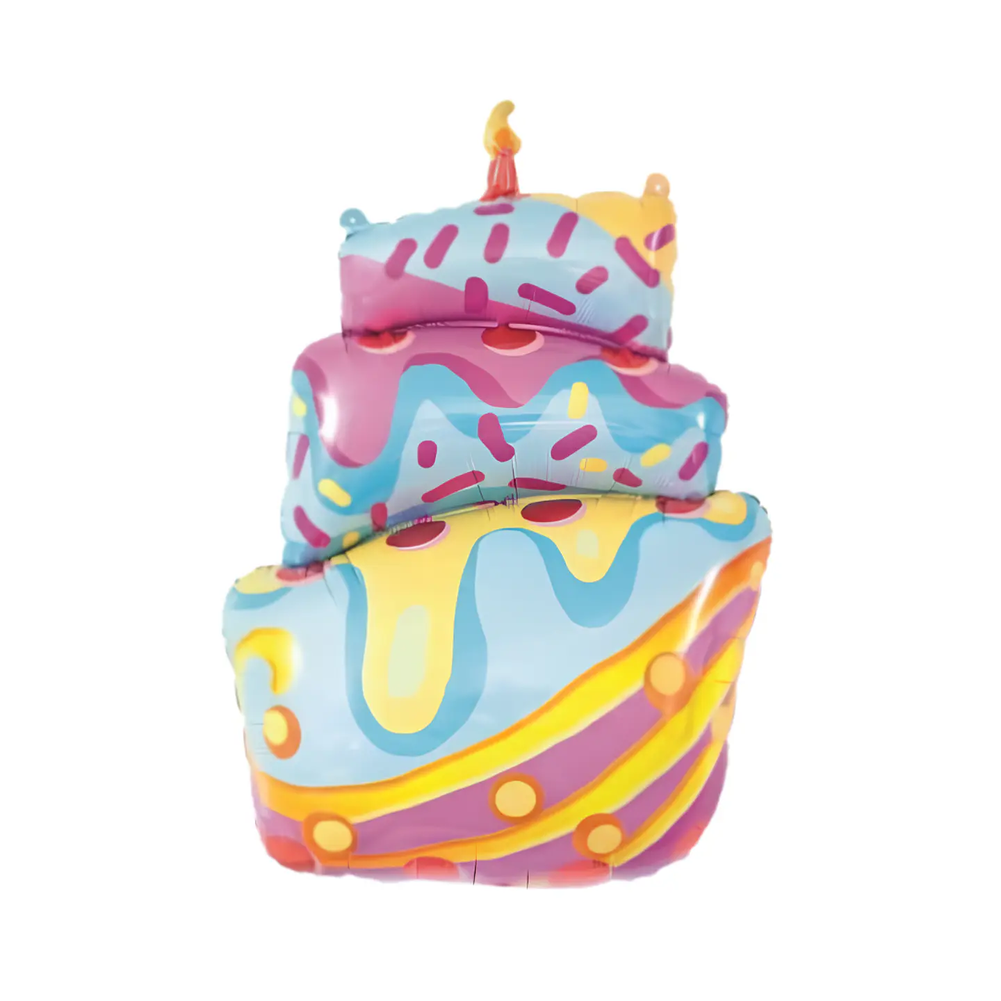 Globo Metalizado Pastel de Cumpleaños 64x110cm con Helio 1
