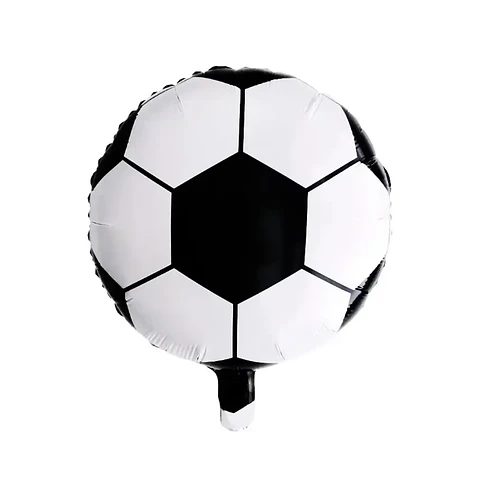 Globo Metálico Pelota Futbol 45cm con Helio