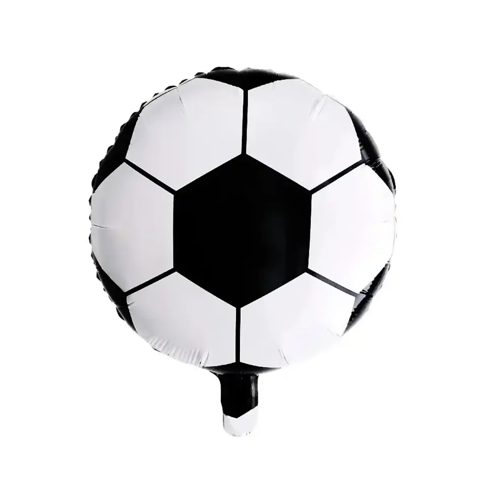 Globo Metálico Pelota Futbol 45cm con Helio 1