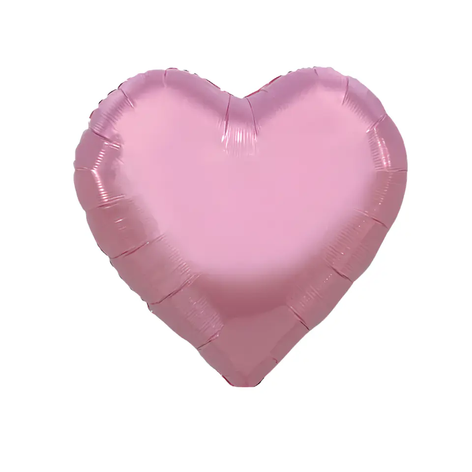 Pack 10 Globos Corazón Rosado 45cm  2