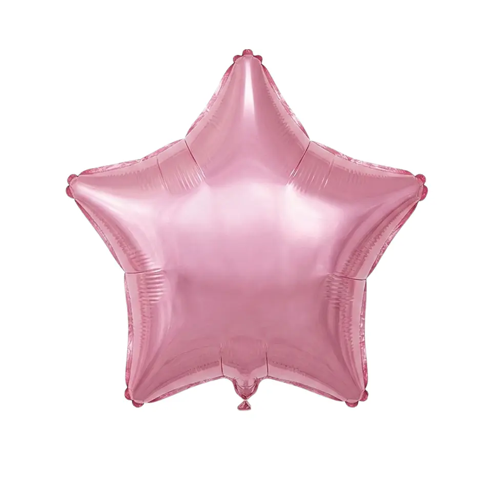 Pack 10 Globos Estrella Rosada 45cm  2