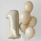 Globo Número Arena más 5 Globos látex con Helio - Miniatura 1