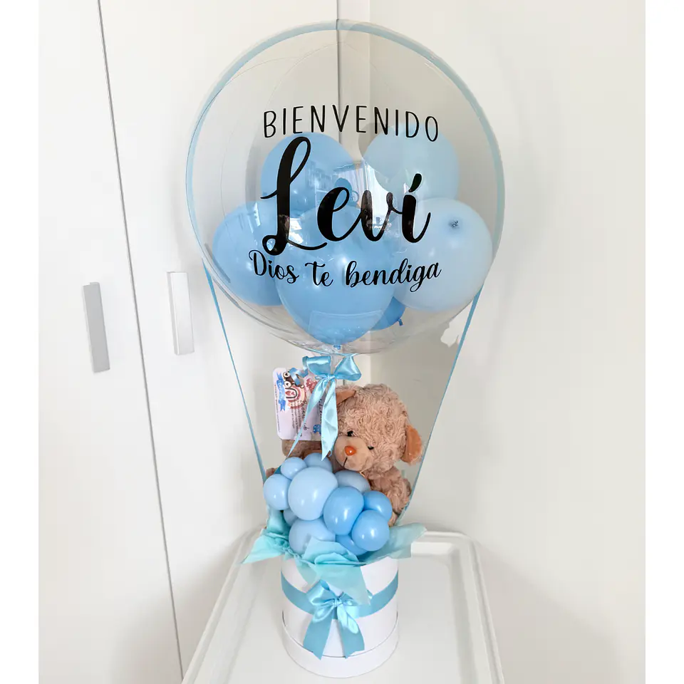 Box Peluche con Globo Burbuja Personalizado 6