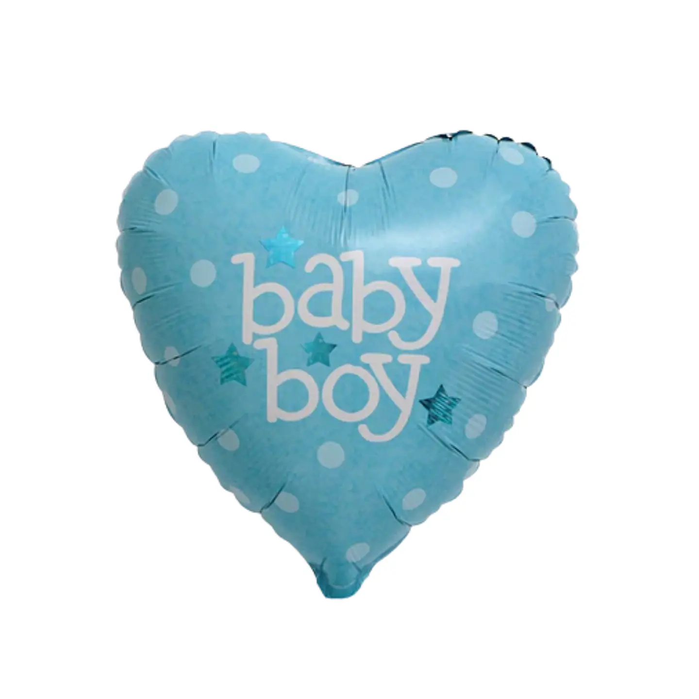 Globo Metálico Corazon Baby Boy con Helio 45cm 18