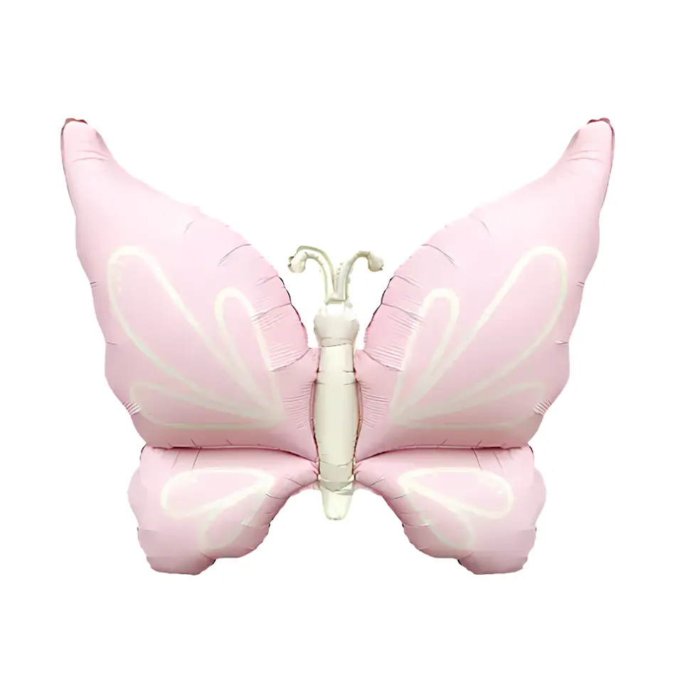 Globo Metálico Mariposa Rosa con Helio 94cm | Tendencia 1