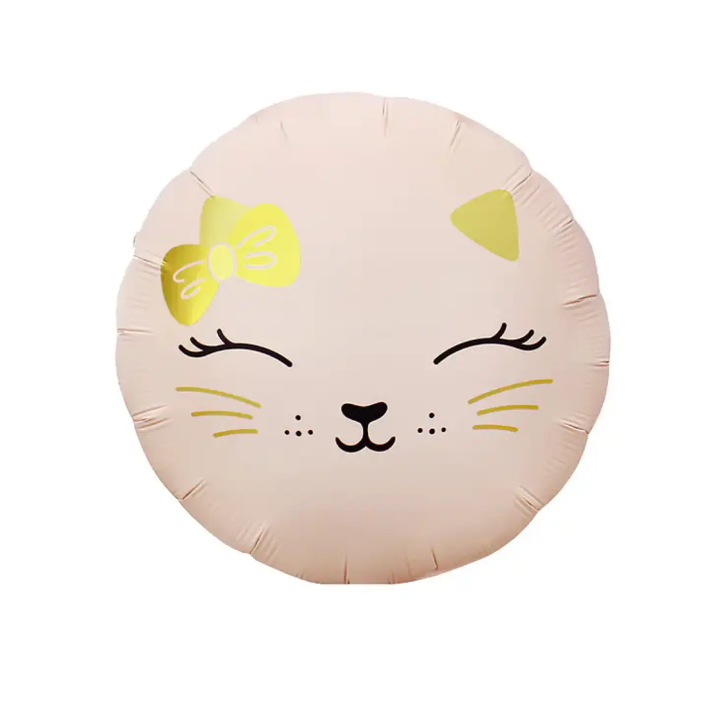 Globo Metálico Gata Rosada con Helio 45cm 1
