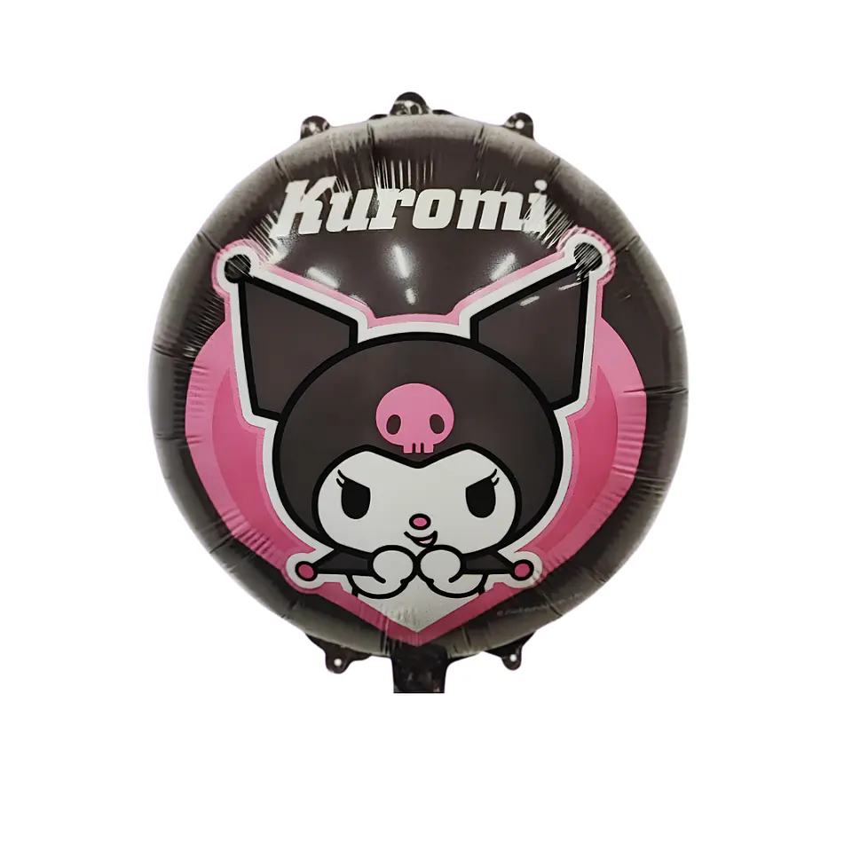 Globo Metálico Kuromi 45cm con Helio 1