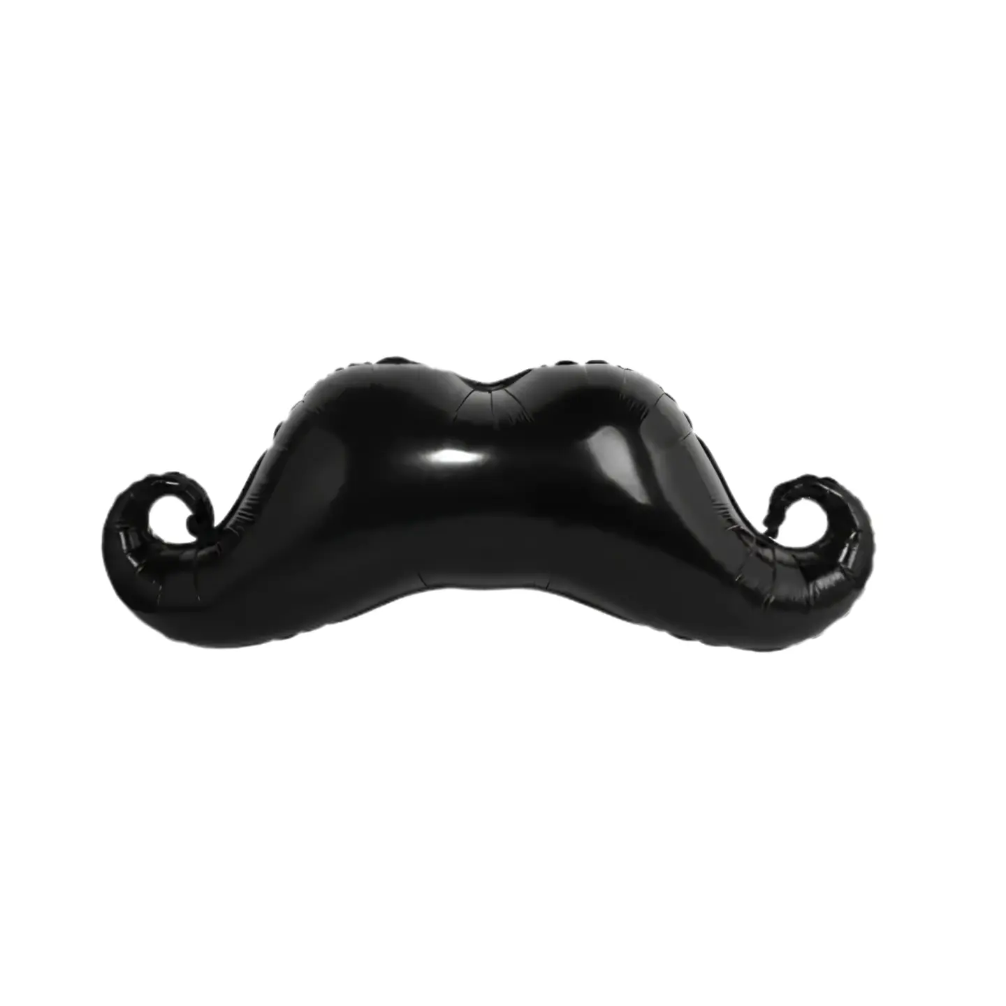 Globo Metálico Mostacho Negro 91cm con Helio  1