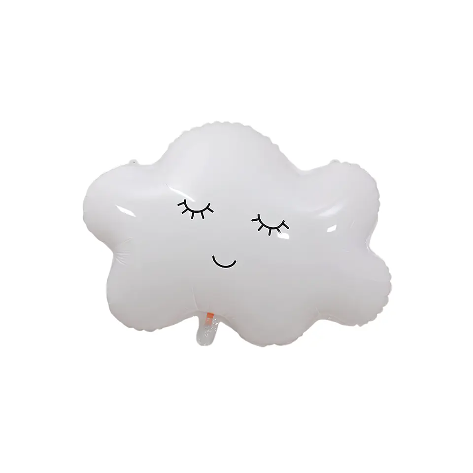 Globo Metálico Nube Blanca Sonrisa 73cm con Helio 1
