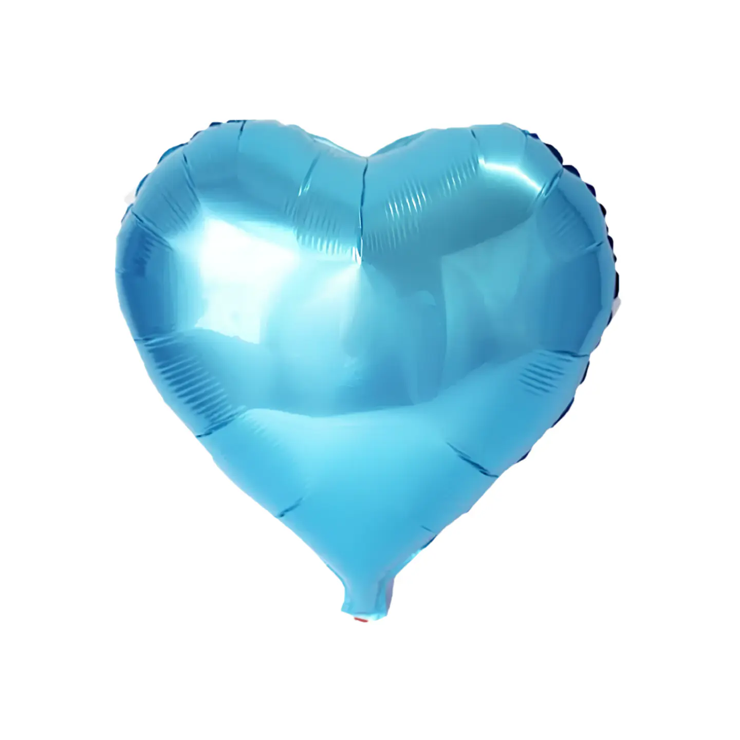 Globo Metálico Corazón Azul Claro 45cm con Helio 1