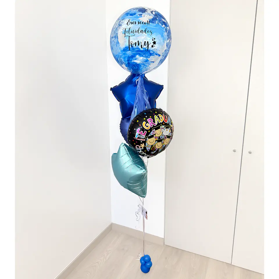 Bouquet de Globos con Helio para Graduación | Personalizado 1