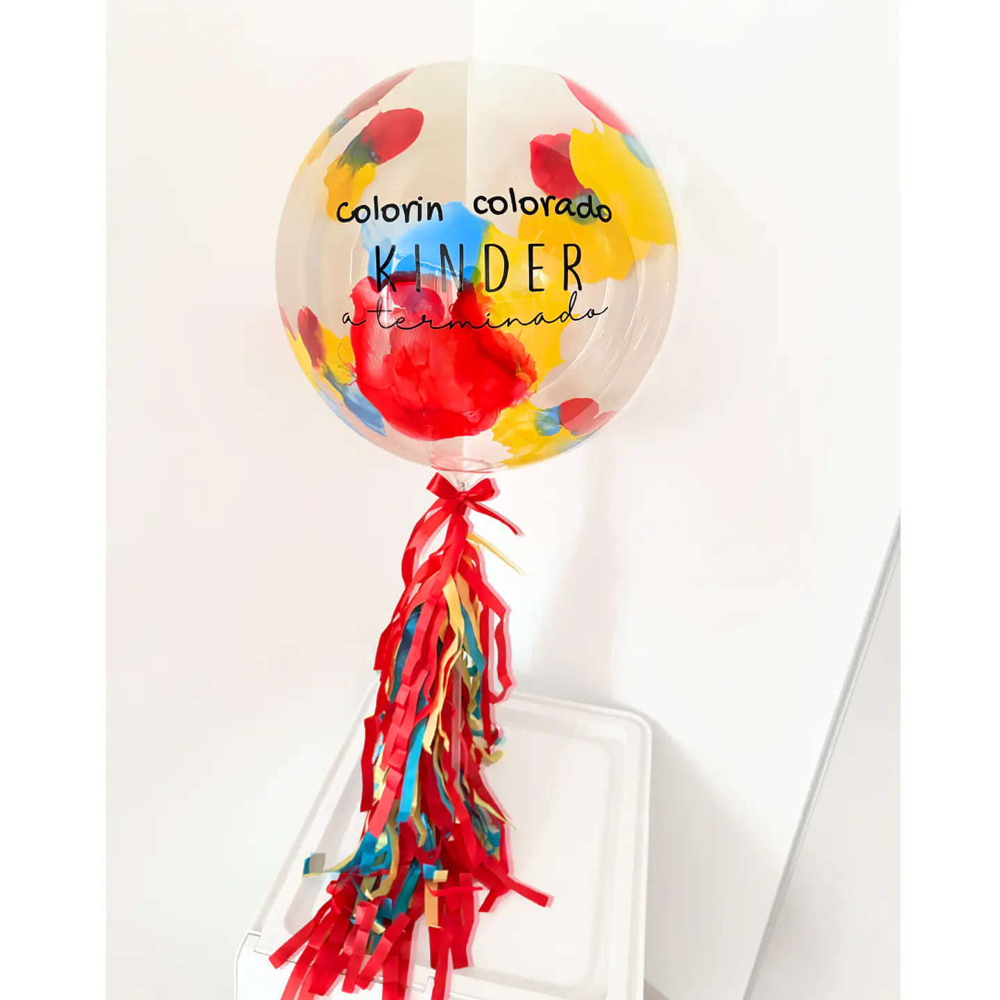 Globo Burbuja con Varilla Personalizado | Elige el texto y colores 1