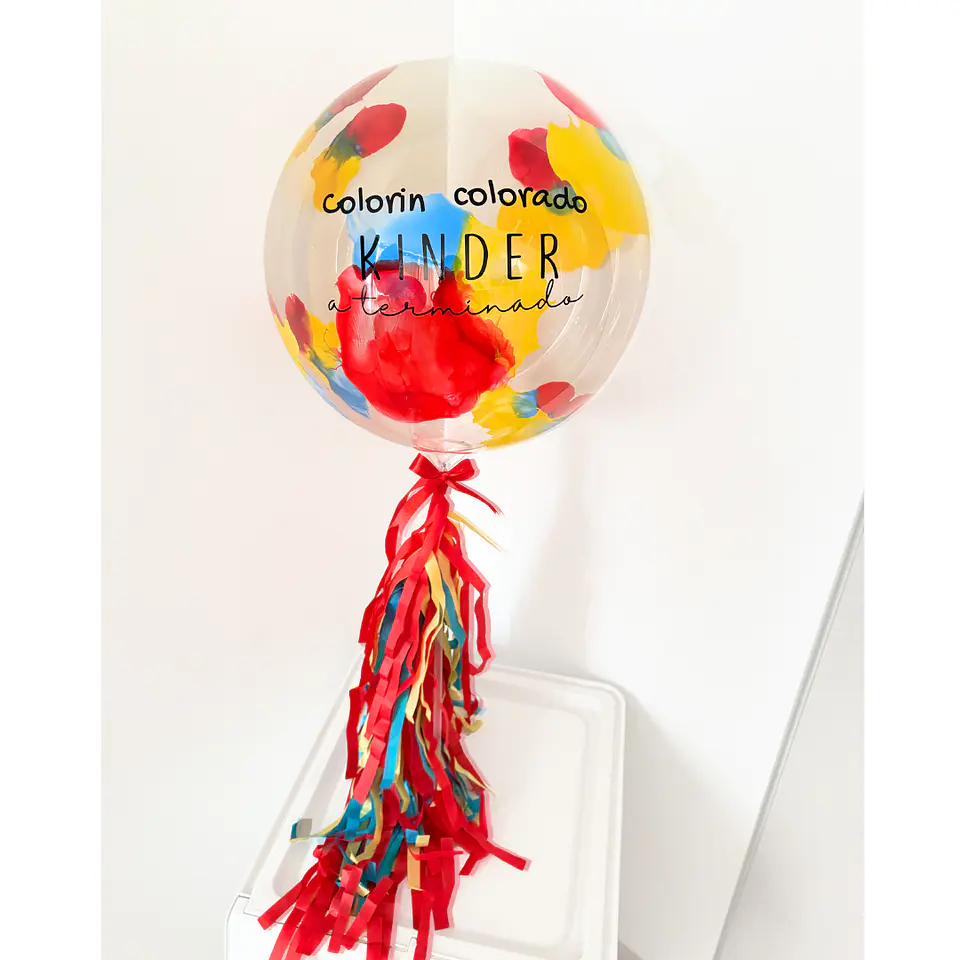 Globo Burbuja con Varilla Personalizado | Elige el texto y colores 1