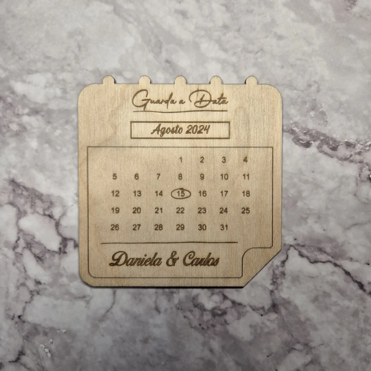 Invitación de boda - Calendario 1