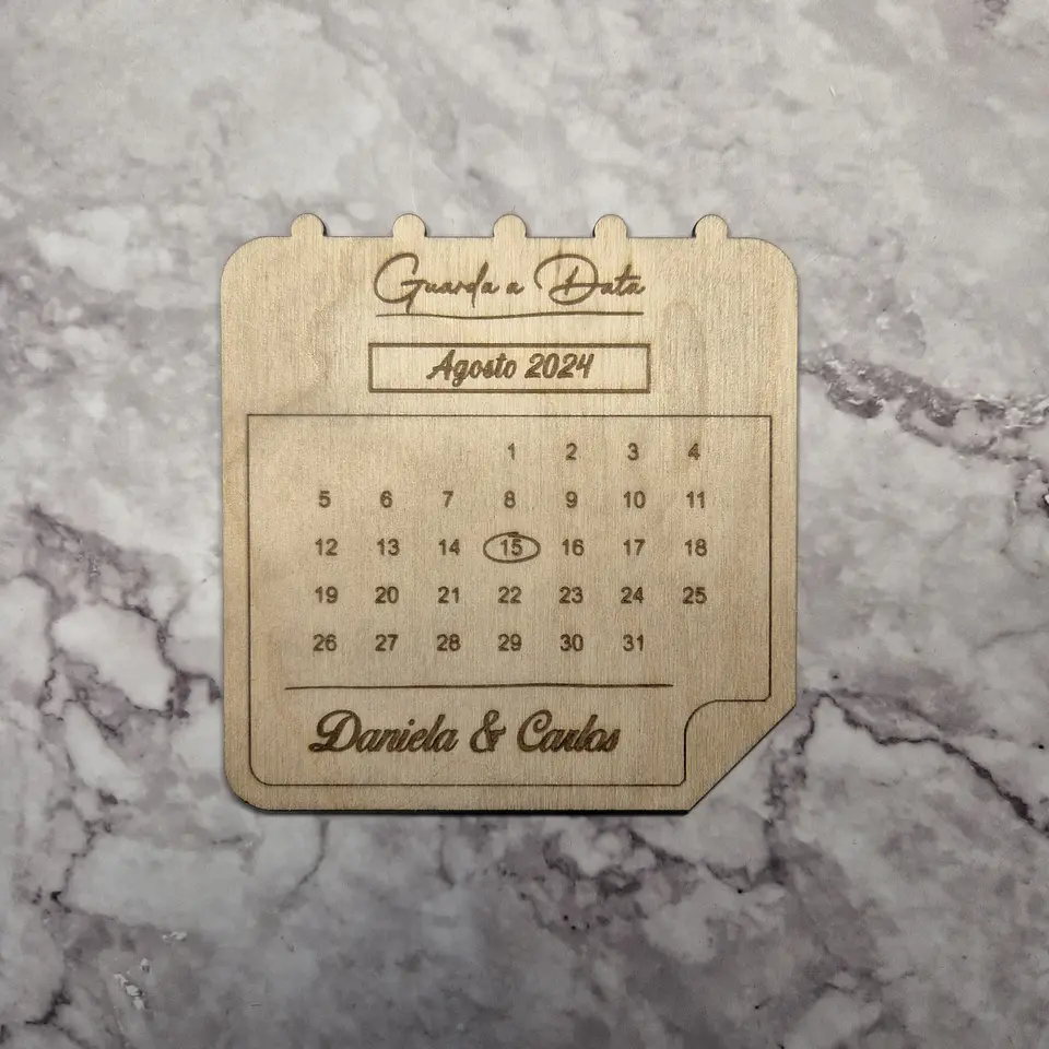 Invitación de boda - Calendario 1