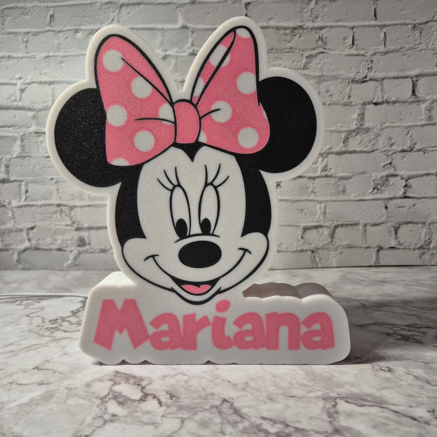 Candeeiro Temático - Minnie [Nome Personalizável] 2