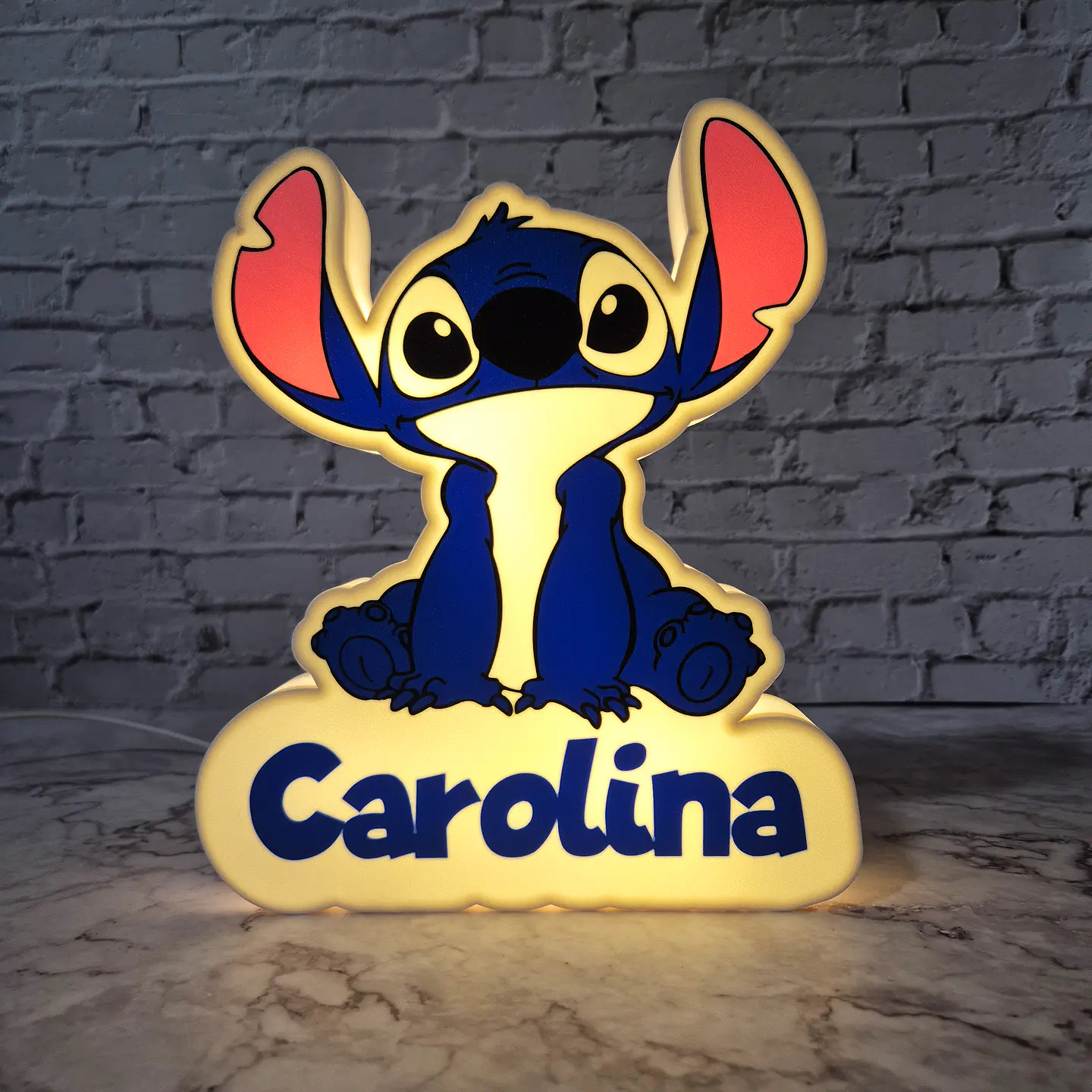 Candeeiro Temático - Stitch [Nome Personalizável] 1
