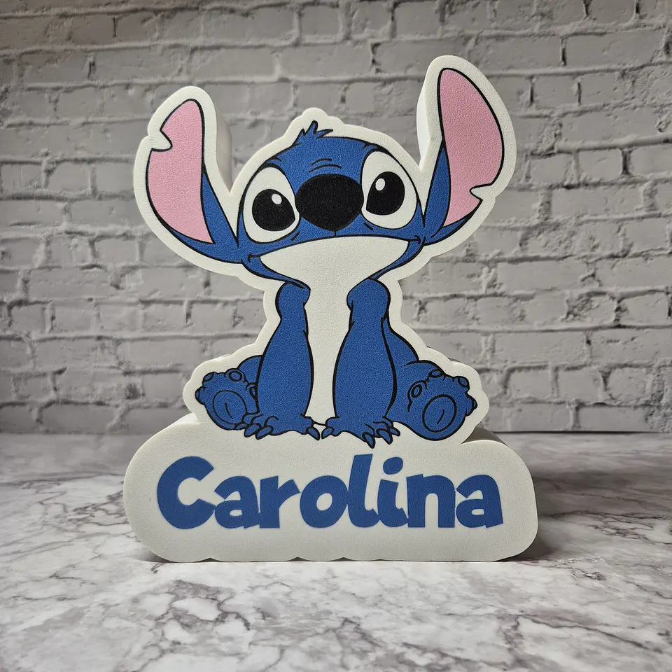 Candeeiro Temático - Stitch [Nome Personalizável] 14