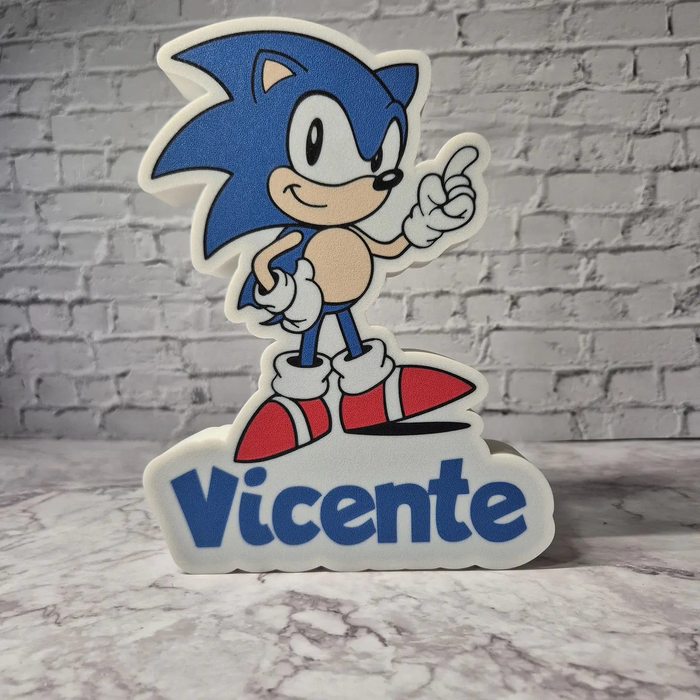 Candeeiro Temático - Sonic [Nome Personalizável] 4