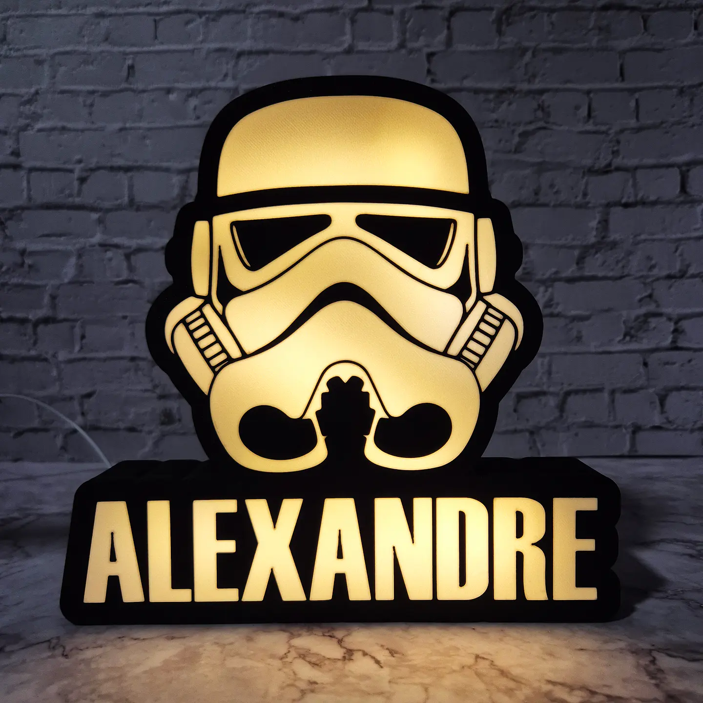 Candeeiro Temático - Storm Trooper (Star Wars) [Nome Personalizável] 1