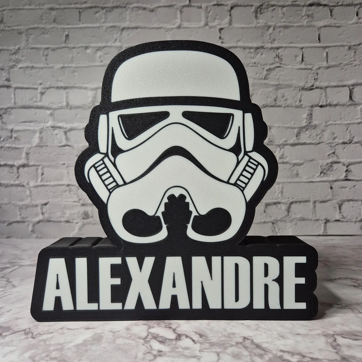 Candeeiro Temático - Storm Trooper (Star Wars) [Nome Personalizável] 2
