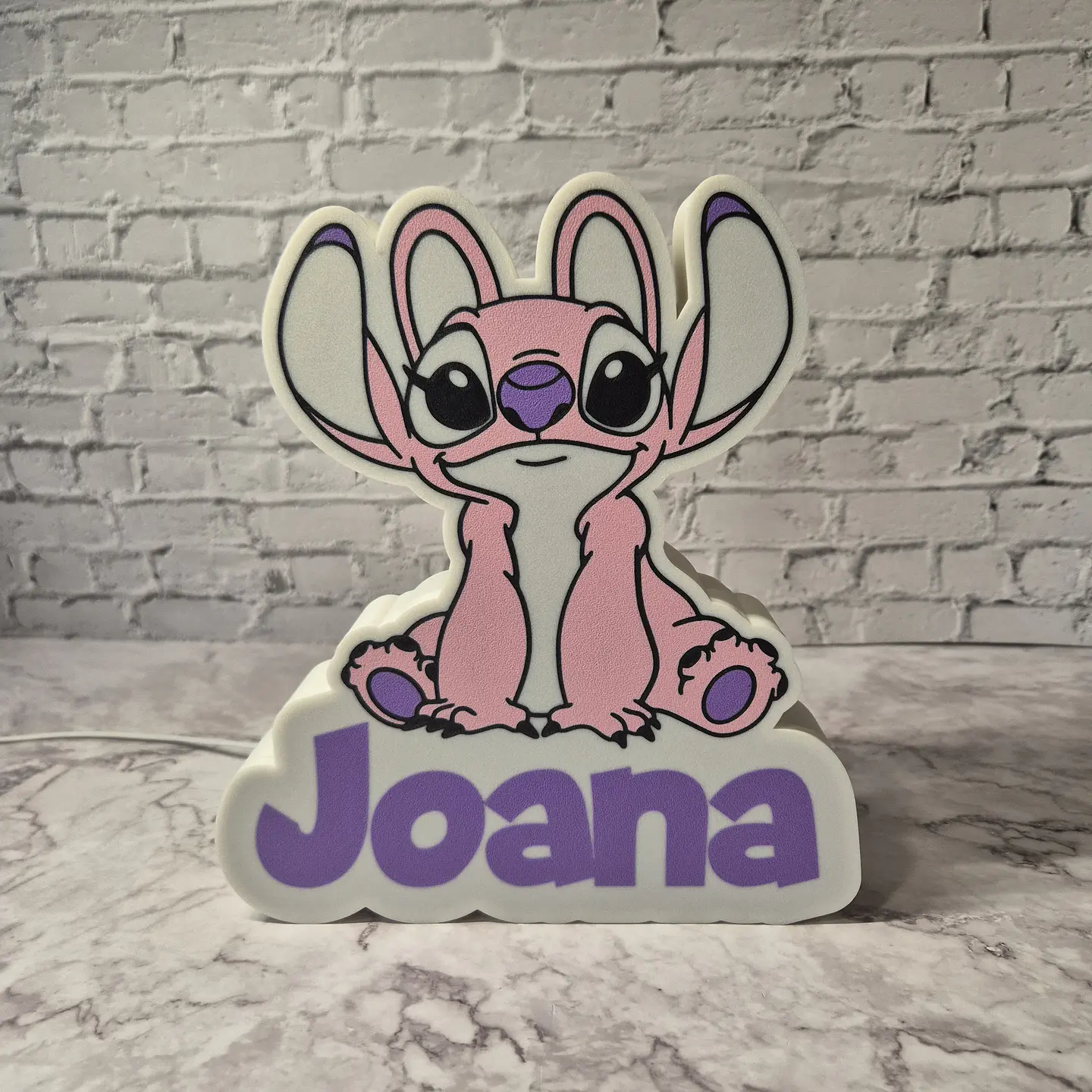 Candeeiro Temático - Angel Stitch [Nome Personalizável] 5