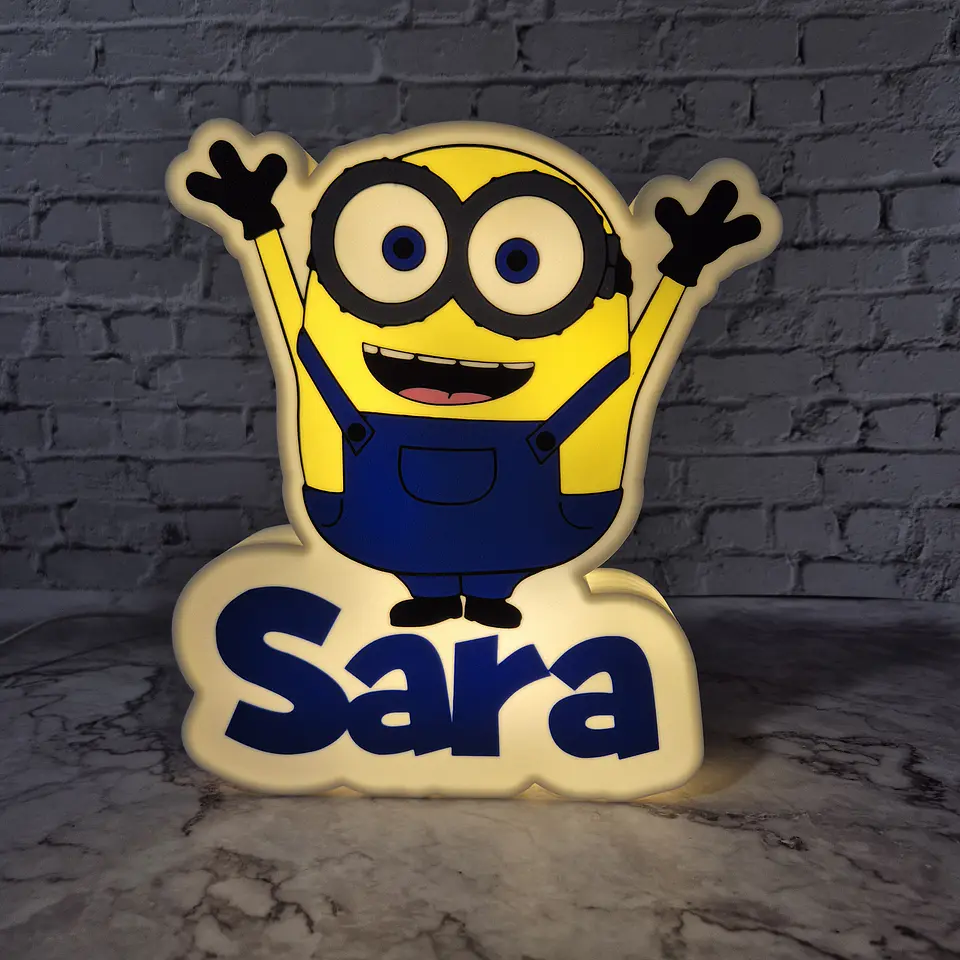 Candeeiro Temático - Minion [Nome Personalizável] 1