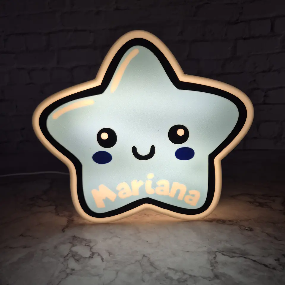 Candeeiro Temático - Estrela [Nome Personalizável] 4
