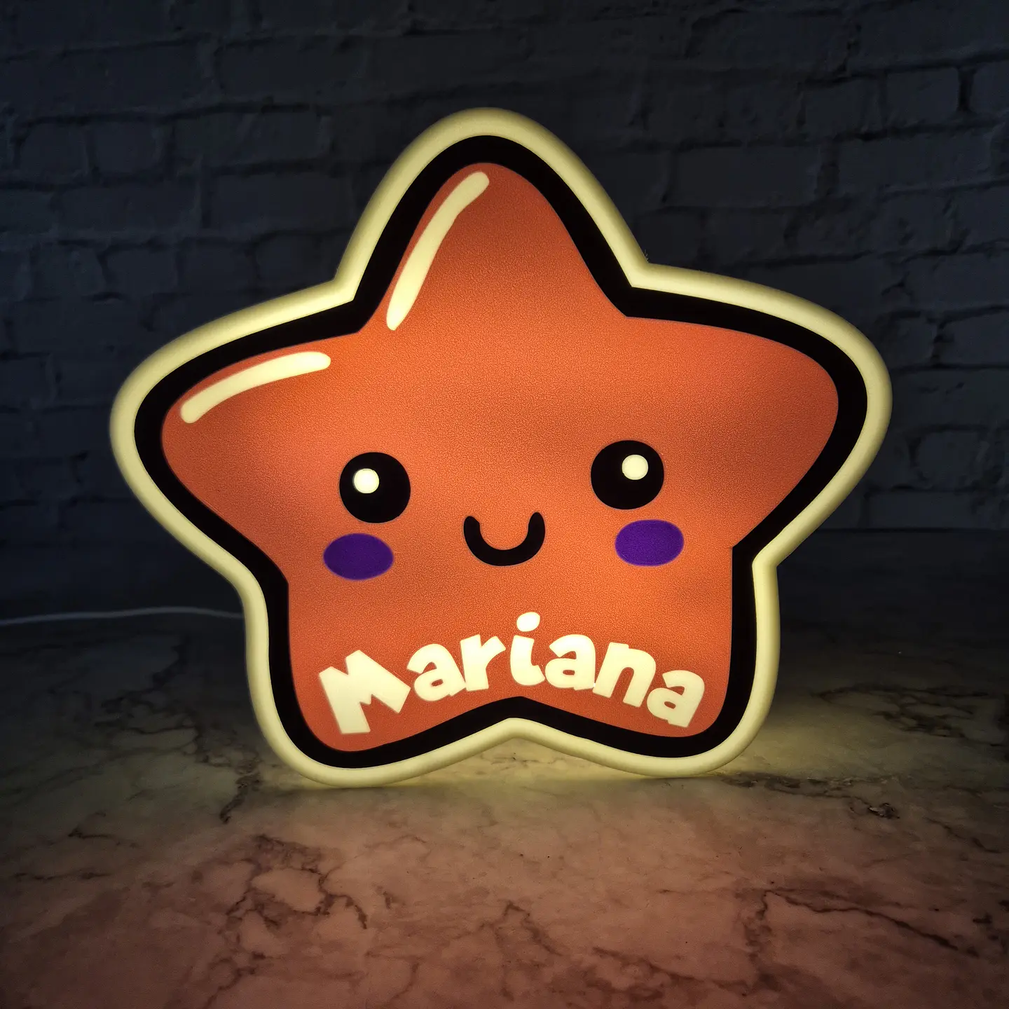 Candeeiro Temático - Estrela [Nome Personalizável] 1