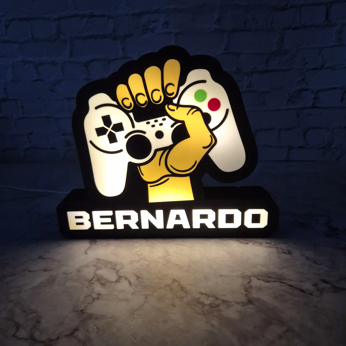 Candeeiro Temático - Gamer [Nome Personalizável] 1