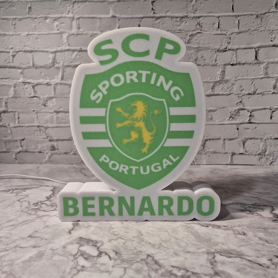 Candeeiro Temático - Sporting [Nome Personalizável] 2