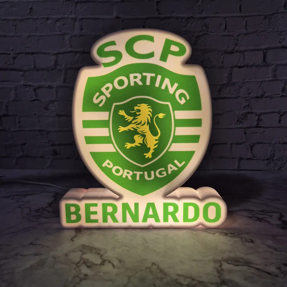 Candeeiro Temático - Sporting [Nome Personalizável] 1