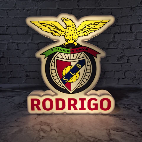 Candeeiro Temático - Benfica [Nome Personalizável]