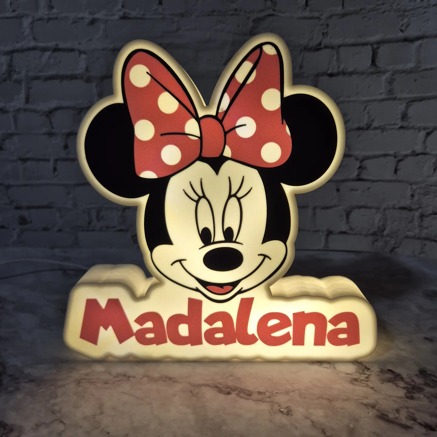 Candeeiro Temático - Minnie [Nome Personalizável] 6