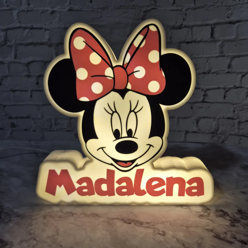 Candeeiro Temático - Minnie [Nome Personalizável] 6