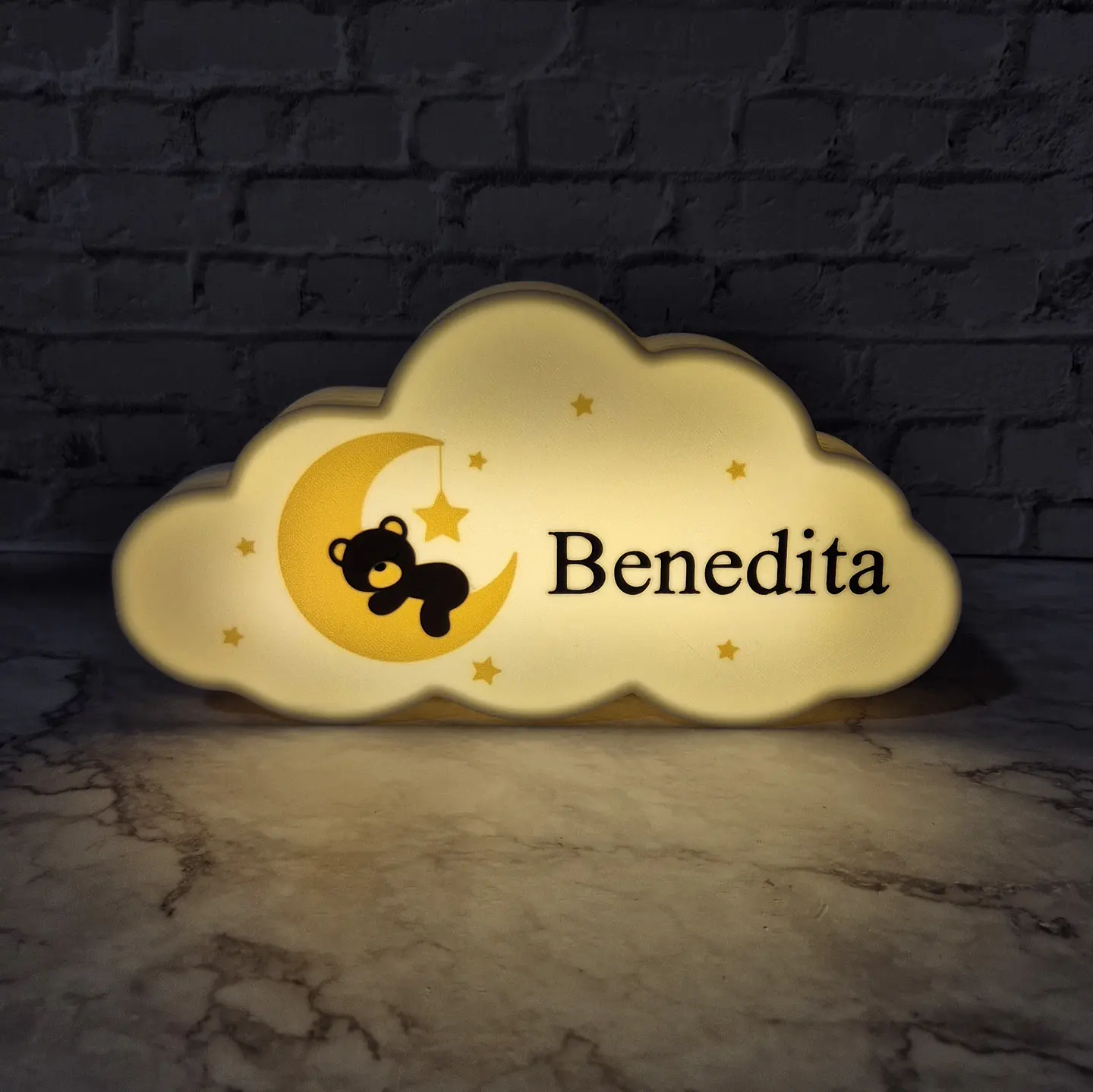 Luz de Noche - Nube [Nombre personalizable] 1