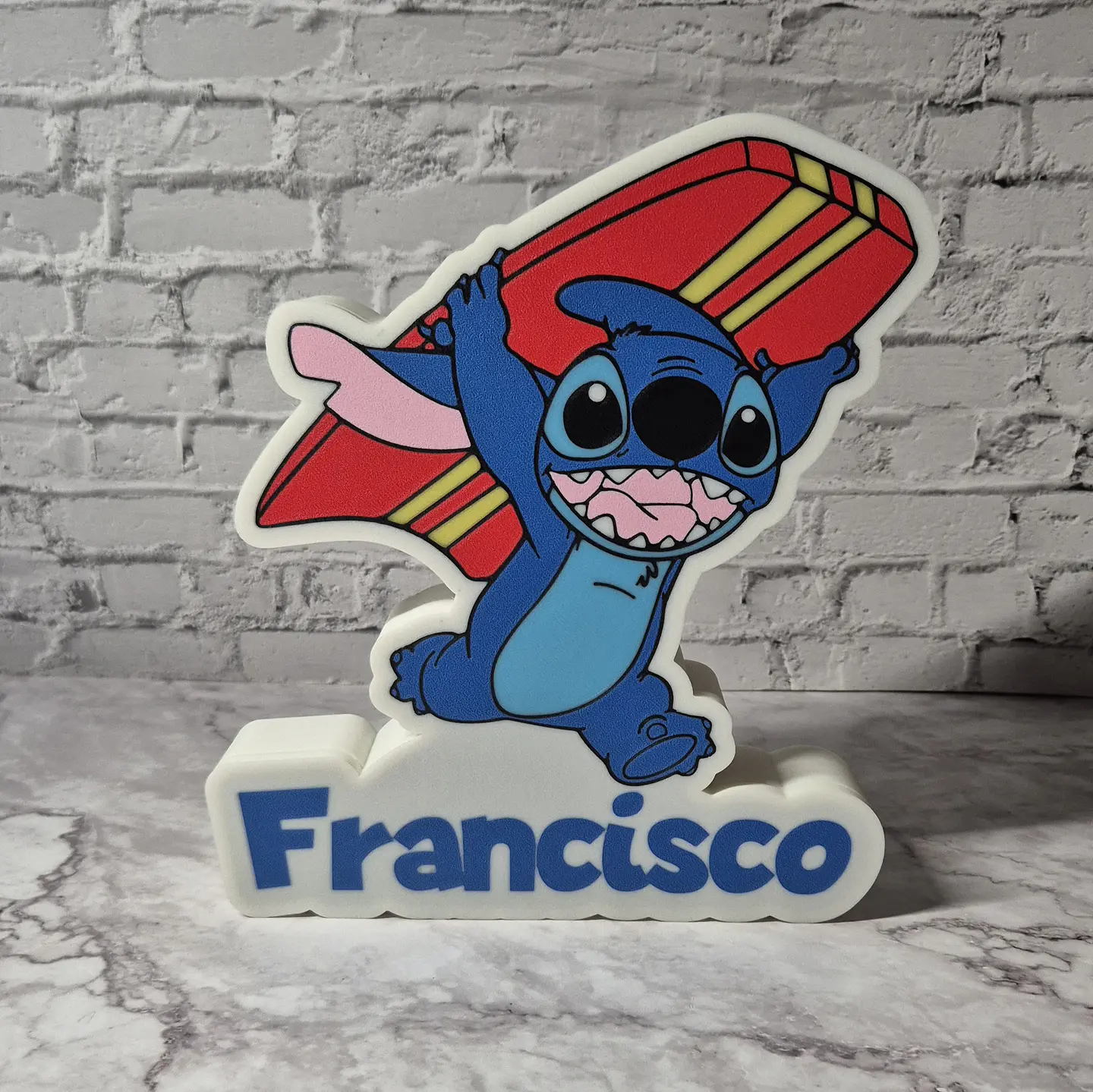 Lámpara Temática - Surf Stitch [Nombre personalizable] 2
