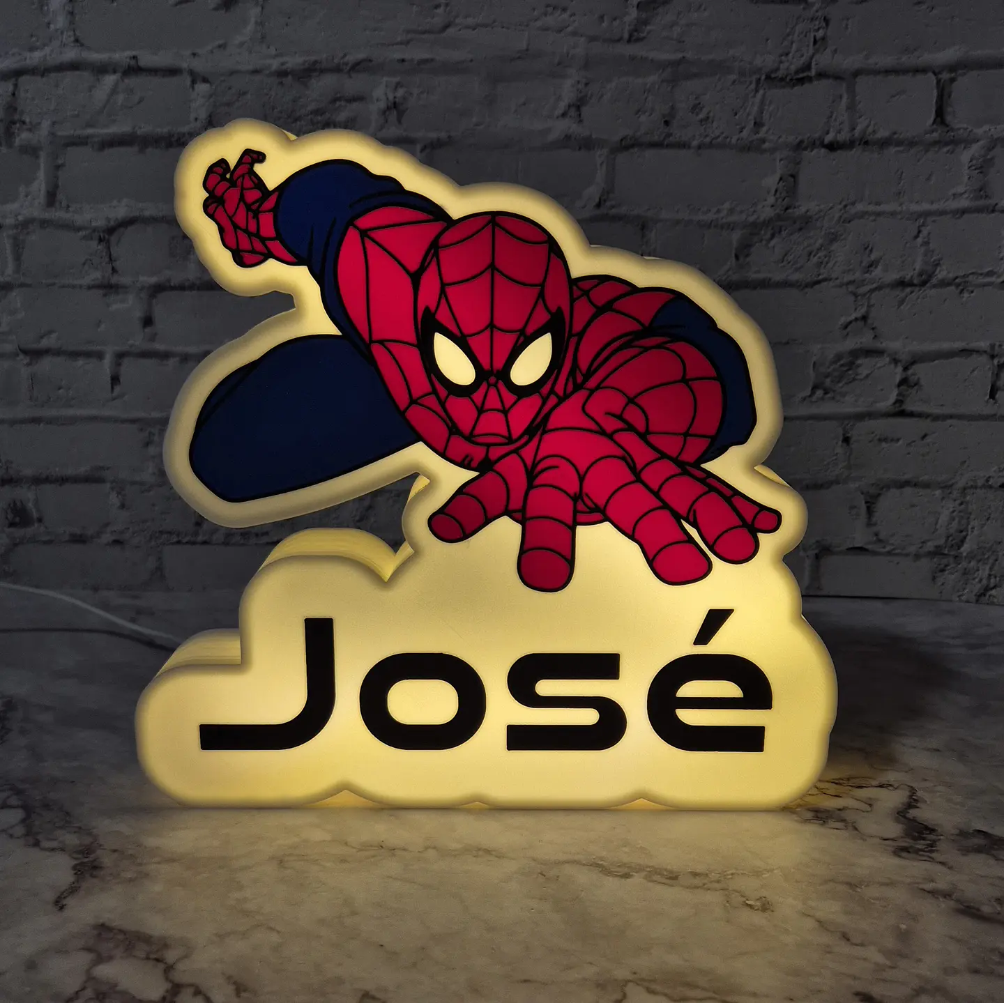 Candeeiro Temático - Spiderman [Nome Personalizável] 4