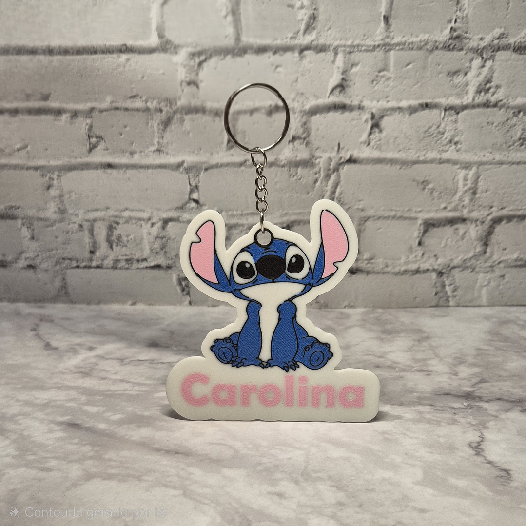 Pack Porta-Chaves - Stitch [Nome Personalizável] 2