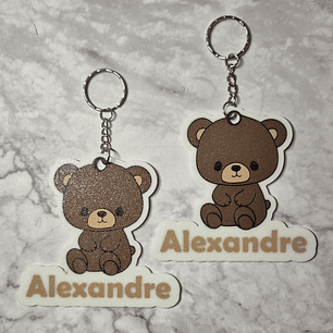 Pack Porta-Chaves - Urso [Nome Personalizável]
