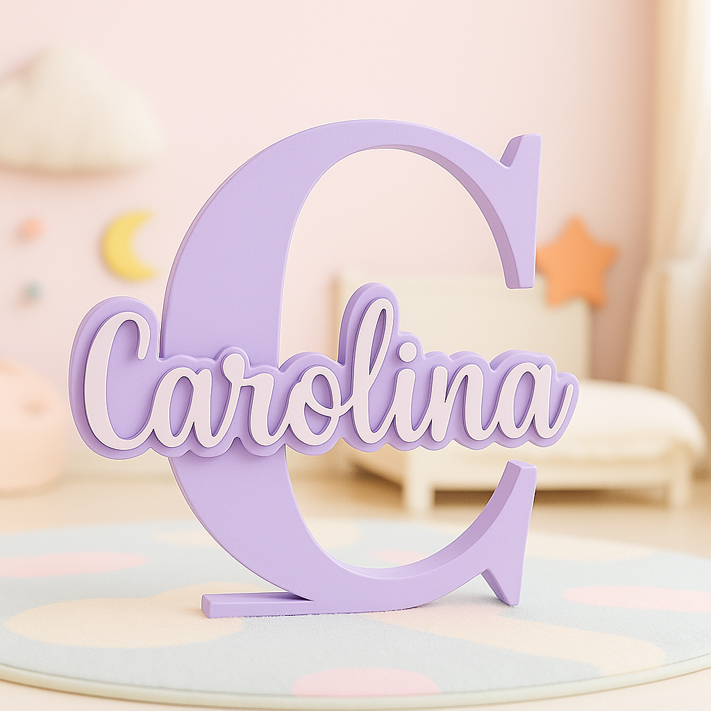 Inicial 3D - Colorida [Nome Personalizável] 5