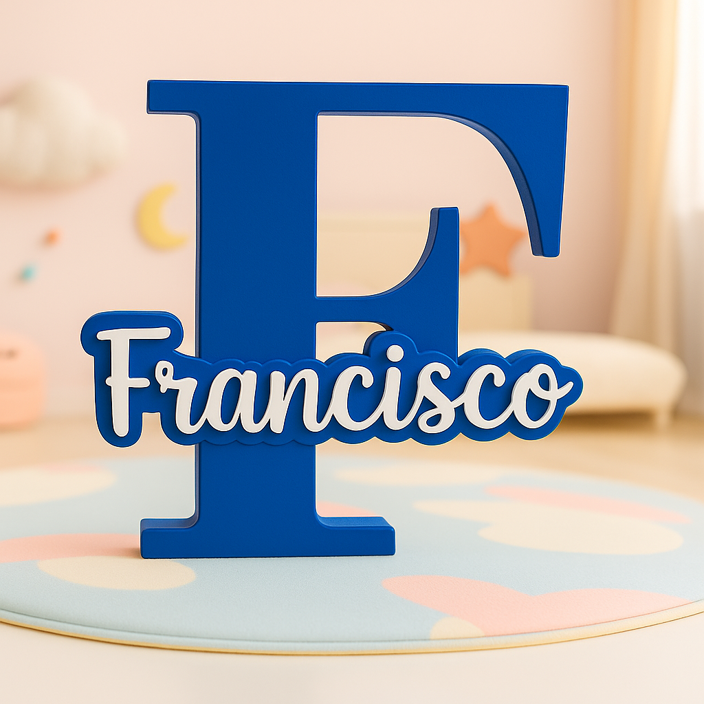 Inicial 3D - Colorida [Nome Personalizável] 6